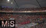 16.08.2025, Fussball Bundesliga 2025/2026, Franz-Beckenbauer-Supercup, VfB Stuttgart - FC Bayern Mnchen, in der MHP-Arena (Stuttgart). Die Bayern Fans fordern, DFL & Vereine: Wir haben euch im Blick   50+1 Ausnahmslos umsetzen.