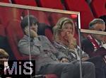 16.08.2025, Fussball Bundesliga 2025/2026, Franz-Beckenbauer-Supercup, VfB Stuttgart - FC Bayern Mnchen, in der MHP-Arena (Stuttgart). Joachim Lw und Daniela Lw (beide Deutschland) auf der Tribne.