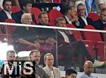 16.08.2025, Fussball Bundesliga 2025/2026, Franz-Beckenbauer-Supercup, VfB Stuttgart - FC Bayern Mnchen, in der MHP-Arena (Stuttgart). v.l. Sportdirektor Rudi Vller (Deutschland) und Trainer Julian Nagelsmann (Deutschland) 