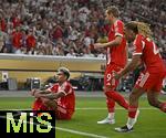 16.08.2025, Fussball Bundesliga 2025/2026, Franz-Beckenbauer-Supercup, VfB Stuttgart - FC Bayern Mnchen, in der MHP-Arena (Stuttgart). Luis Diaz (FC Bayern Mnchen) jubelt
