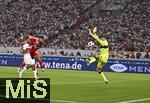 16.08.2025, Fussball Bundesliga 2025/2026, Franz-Beckenbauer-Supercup, VfB Stuttgart - FC Bayern Mnchen, in der MHP-Arena (Stuttgart). Luis Diaz (FC Bayern Mnchen) trifft zum 0:2