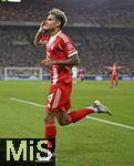 16.08.2025, Fussball Bundesliga 2025/2026, Franz-Beckenbauer-Supercup, VfB Stuttgart - FC Bayern Mnchen, in der MHP-Arena (Stuttgart). Luis Diaz (FC Bayern Mnchen) Torjubel