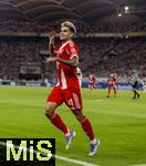 16.08.2025, Fussball Bundesliga 2025/2026, Franz-Beckenbauer-Supercup, VfB Stuttgart - FC Bayern Mnchen, in der MHP-Arena (Stuttgart). Torjubel Luis Diaz (FC Bayern Mnchen) 