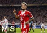 16.08.2025, Fussball Bundesliga 2025/2026, Franz-Beckenbauer-Supercup, VfB Stuttgart - FC Bayern Mnchen, in der MHP-Arena (Stuttgart). Torjubel Luis Diaz (FC Bayern Mnchen) 