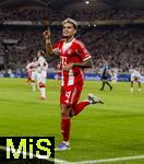 16.08.2025, Fussball Bundesliga 2025/2026, Franz-Beckenbauer-Supercup, VfB Stuttgart - FC Bayern Mnchen, in der MHP-Arena (Stuttgart). Torjubel Luis Diaz (FC Bayern Mnchen) 