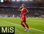 16.08.2025, Fussball Bundesliga 2025/2026, Franz-Beckenbauer-Supercup, VfB Stuttgart - FC Bayern Mnchen, in der MHP-Arena (Stuttgart). Torjubel Luis Diaz (FC Bayern Mnchen) 