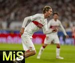16.08.2025, Fussball Bundesliga 2025/2026, Franz-Beckenbauer-Supercup, VfB Stuttgart - FC Bayern Mnchen, in der MHP-Arena (Stuttgart). Nick Woltemade (Stuttgart) 