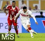 16.08.2025, Fussball Bundesliga 2025/2026, Franz-Beckenbauer-Supercup, VfB Stuttgart - FC Bayern Mnchen, in der MHP-Arena (Stuttgart). v.li: Jonathan Tah (FC Bayern Mnchen) gegen Deniz Undav (Stuttgart) 