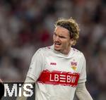16.08.2025, Fussball Bundesliga 2025/2026, Franz-Beckenbauer-Supercup, VfB Stuttgart - FC Bayern Mnchen, in der MHP-Arena (Stuttgart). Nick Woltemade (Stuttgart) unzufrieden.,
