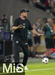 16.08.2025, Fussball Bundesliga 2025/2026, Franz-Beckenbauer-Supercup, VfB Stuttgart - FC Bayern Mnchen, in der MHP-Arena (Stuttgart). Trainer Sebastian Hoene (Stuttgart) in Rage 