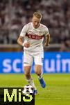 16.08.2025, Fussball Bundesliga 2025/2026, Franz-Beckenbauer-Supercup, VfB Stuttgart - FC Bayern Mnchen, in der MHP-Arena (Stuttgart). Chris Fhrich (Stuttgart) am Ball 