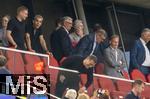 16.08.2025, Fussball Bundesliga 2025/2026, Franz-Beckenbauer-Supercup, VfB Stuttgart - FC Bayern Mnchen, in der MHP-Arena (Stuttgart). Ehrengste, Geschftsfhrer Michael Diederich (FC Bayern Mnchen), Vorstandsvorsitzender Jan-Christian Dreesen (FC Bayern Mnchen), Geschftsfhrer Hans-Joachim Watzke (Borussia Dortmund), Sportvorstand Max Eberl (Bayern Mnchen), 