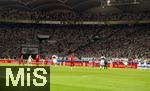 16.08.2025, Fussball Bundesliga 2025/2026, Franz-Beckenbauer-Supercup, VfB Stuttgart - FC Bayern Mnchen, in der MHP-Arena (Stuttgart). Werbebebande vom gyptischen Tourismusverband, Experienceegypt.eg, unvergleichliche Vielfalt.