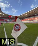 22.08.2025, Fussball Bundesliga 2025/2026, 1.Spieltag, FC Bayern Mnchen - RB Leipzig, in der Allianz-Arena Mnchen, Die Eckfahne


