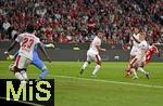 22.08.2025, Fussball Bundesliga 2025/2026, 1.Spieltag, FC Bayern Mnchen - RB Leipzig, in der Allianz-Arena Mnchen, 
Michael Olise (FC Bayern Mnchen) trifft zum 3:0

