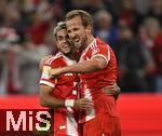 22.08.2025, Fussball Bundesliga 2025/2026, 1.Spieltag, FC Bayern Mnchen - RB Leipzig, in der Allianz-Arena Mnchen, 
Torjubel von Luis Diaz (FC Bayern Mnchen) und Harry Kane (FC Bayern Mnchen)   


