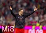 22.08.2025, Fussball Bundesliga 2025/2026, 1.Spieltag, FC Bayern Mnchen - RB Leipzig, in der Allianz-Arena Mnchen, Schlussjubel Leon Goretzka (FC Bayern Mnchen) 