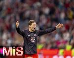 22.08.2025, Fussball Bundesliga 2025/2026, 1.Spieltag, FC Bayern Mnchen - RB Leipzig, in der Allianz-Arena Mnchen, Schlussjubel Leon Goretzka (FC Bayern Mnchen) 