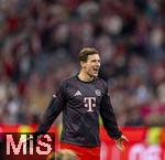 22.08.2025, Fussball Bundesliga 2025/2026, 1.Spieltag, FC Bayern Mnchen - RB Leipzig, in der Allianz-Arena Mnchen, Schlussjubel Leon Goretzka (FC Bayern Mnchen) 