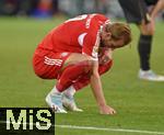 30.08.2025, Fussball 1. Bundesliga 2025/2026, 2.Spieltag, FC Augsburg - FC Bayern Mnchen, in der WWK-Arena Augsburg.
 Harry Kane (FC Bayern Mnchen) am Boden.

