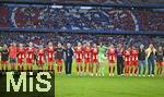 06.09.2025, Google-Pixel Frauenfussball Bundesliga 2025/2026, 1.Spieltag, FC Bayern Mnchen - Bayer 04 Leverkusen, in der Allianz-Arena Mnchen, 

Die Bayern Spielerinnen feiern.