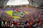 06.09.2025, Google-Pixel Frauenfussball Bundesliga 2025/2026, 1.Spieltag, FC Bayern Mnchen - Bayer 04 Leverkusen, in der Allianz-Arena Mnchen, 57.762 Zuschauer in der Allianz-Arena, ein historischer Zuschauerrekord in der Frauen-Fussballbundesliga in Deutschland. 

