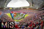 06.09.2025, Google-Pixel Frauenfussball Bundesliga 2025/2026, 1.Spieltag, FC Bayern Mnchen - Bayer 04 Leverkusen, in der Allianz-Arena Mnchen, 57.762 Zuschauer in der Allianz-Arena, ein historischer Zuschauerrekord in der Frauen-Fussballbundesliga in Deutschland. 

