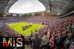 06.09.2025, Google-Pixel Frauenfussball Bundesliga 2025/2026, 1.Spieltag, FC Bayern Mnchen - Bayer 04 Leverkusen, in der Allianz-Arena Mnchen, 57.762 Zuschauer in der Allianz-Arena, ein historischer Zuschauerrekord in der Frauen-Fussballbundesliga in Deutschland. 

