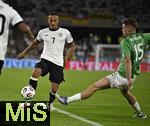 07.09.2025, Fussball WM-Qualifikation Europa 2025/26, 6.Spieltag,  Deutschland - Nordirland, im Rhein-Energie-Stadion Kln, v.l. Jamie Leweling (Deutschland) gegen Justin Devenny (Nordirland).