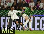 07.09.2025, Fussball WM-Qualifikation Europa 2025/26, 6.Spieltag,  Deutschland - Nordirland, im Rhein-Energie-Stadion Kln, v.l. Pascal Gross (Deutschland) gegen Conor Bradley (Nordirland).