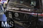 10.09.2025, Messe Mnchen IAA Mobility 2025 in Mnchen im Messegelnde Riem.  VWs Robotertaxi, der Autonom fahrende Elektrobus ID.Buzz AD.
