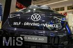 10.09.2025, Messe Mnchen IAA Mobility 2025 in Mnchen im Messegelnde Riem.  VWs Robotertaxi, der Autonom fahrende Elektrobus ID.Buzz AD.