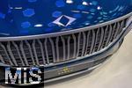 10.09.2025, Messe Mnchen IAA Mobility 2025 in Mnchen im Messegelnde Riem.  Hallo Deutschland, steht auf dem Elektroauto made in der Trkei: der Togg T10X wird jetzt in Deutschland eingefhrt.