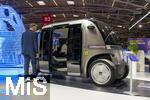10.09.2025, Messe Mnchen IAA Mobility 2025 in Mnchen im Messegelnde Riem.   Robotertaxi, ein Autonom fahrender Elektrobus ROBOBUS