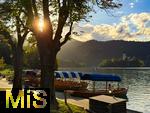 03.09.2025, Bled, Slowenien, Der Bleder See, auch Veldeser See oder Felder See, slowenisch Blejsko jezero, ist ein See in der slowenischen Region Oberkrain (Gorenjska) beim Kurort Bled.