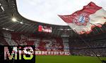 13.09.2025, Fussball Bundesliga 2025/2026, 3.Spieltag, FC Bayern Mnchen - Hamburger SV in der Allianz-Arena Mnchen,  Choregrafie der Sdkurve


