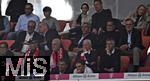 13.09.2025, Fussball Bundesliga 2025/2026, 3.Spieltag, FC Bayern Mnchen - Hamburger SV in der Allianz-Arena Mnchen,  
Ex-Vorstandsvorsitzender Karl-Heinz Rummenigge (FC Bayern Mnchen) Ehren-Prsident Uli Hoene (FC Bayern Mnchen, Hoeness), Sportvorstand Max Eberl (Bayern Mnchen) und Vorstandsvorsitzender Jan-Christian Dreesen (FC Bayern Mnchen) und Prsident Herbert Hainer (FC Bayern) auf dem Bild.

