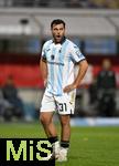 14.09.2025, Fussball 3. Liga 2025/2026, 5.Spieltag, TSV 1860 Mnchen - TSV Havelse, im Stadion an der Grnwalder Strasse Mnchen, Kevin Volland (TSV 1860 Mnchen) ist unzufrieden,.

