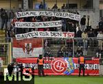 14.09.2025, Fussball 3. Liga 2025/2026, 5.Spieltag, TSV 1860 Mnchen - TSV Havelse, im Stadion an der Grnwalder Strasse Mnchen, Dumme Zerstrung fhrt zum besten saufen fr den TSV Havelse

