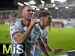 14.09.2025, Fussball 3. Liga 2025/2026, 5.Spieltag, TSV 1860 Mnchen - TSV Havelse, im Stadion an der Grnwalder Strasse Mnchen, Patrick Hobsch (TSV 1860 Mnchen) jubelt.

