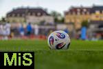 14.09.2025, Fussball 3. Liga 2025/2026, 5.Spieltag, TSV 1860 Mnchen - TSV Havelse, im Stadion an der Grnwalder Strasse Mnchen, Der Spielball der 3.Liga liegt bereit.