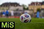 14.09.2025, Fussball 3. Liga 2025/2026, 5.Spieltag, TSV 1860 Mnchen - TSV Havelse, im Stadion an der Grnwalder Strasse Mnchen, Der Spielball der 3.Liga liegt bereit.
