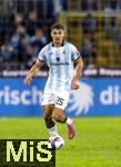 14.09.2025, Fussball 3. Liga 2025/2026, 5.Spieltag, TSV 1860 Mnchen - TSV Havelse, im Stadion an der Grnwalder Strasse Mnchen, Sean Dulic (TSV 1860 Mnchen) am Ball 