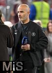 17.09.2025,  Fussball UEFA Championsleague 2025/2026: 1.Spieltag, FC Bayern Mnchen - FC Chelsea, in der Allianz-Arena Mnchen.   Trainer Enzo Maresca (FC Chelsea) beim Interview
  

