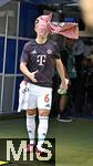 20.09.2025, Fussball Bundesliga 2025/2026, 4.Spieltag, TSG 1899 Hoffenheim - FC Bayern Mnchen, in der PreZero-Arena (Sinsheim). Joshua Kimmich (FC Bayern Mnchen) wirft sein Handtuch.


