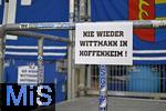 20.09.2025, Fussball Bundesliga 2025/2026, 4.Spieltag, TSG 1899 Hoffenheim - FC Bayern Mnchen, in der PreZero-Arena (Sinsheim). Nie wieder Wittmann - das fordern die Hoffenheim  Fans


