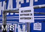 20.09.2025, Fussball Bundesliga 2025/2026, 4.Spieltag, TSG 1899 Hoffenheim - FC Bayern Mnchen, in der PreZero-Arena (Sinsheim). Nie wieder Wittmann - das fordern die Hoffenheim  Fans


