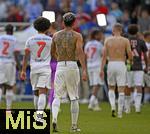 20.09.2025, Fussball Bundesliga 2025/2026, 4.Spieltag, TSG 1899 Hoffenheim - FC Bayern Mnchen, in der PreZero-Arena (Sinsheim). Luis Diaz (FC Bayern Mnchen) mit Lwen Tatoos


