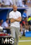 20.09.2025, Fussball Bundesliga 2025/2026, 4.Spieltag, TSG 1899 Hoffenheim - FC Bayern Mnchen, in der PreZero-Arena (Sinsheim). Trainer Christian Ilzer (Hoffenheim) nachdenklich 