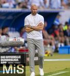 20.09.2025, Fussball Bundesliga 2025/2026, 4.Spieltag, TSG 1899 Hoffenheim - FC Bayern Mnchen, in der PreZero-Arena (Sinsheim). Trainer Christian Ilzer (Hoffenheim) nachdenklich 